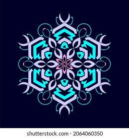 Modern mandala art vector design with a beautiful mix of colors, suitable for all advertising design needs, both for business card designs, banners, brochures and others. EPS format files