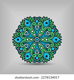 Modern mandala art vector design with a beautiful mix of colors, suitable for all advertising design needs, both for business card designs, banners, brochures and others.
EPS format files