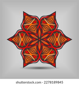 Diseño moderno de vectores de arte mandala con una hermosa mezcla de colores, adecuado para todas las necesidades de diseño publicitario, tanto para diseños de tarjetas de visita, banners, folletos y otros.
archivos de formato EPS