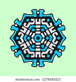 Modern mandala art vector design with a beautiful mix of colors, suitable for all advertising design needs, both for business card designs, banners, brochures and others.
EPS format files