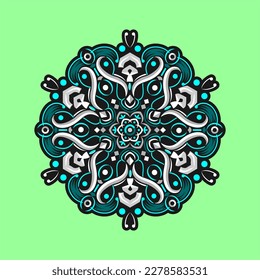 Modern mandala art vector design with a beautiful mix of colors, suitable for all advertising design needs, both for business card designs, banners, brochures and others.
EPS format files