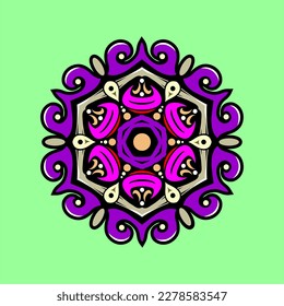 Modern mandala art vector design with a beautiful mix of colors, suitable for all advertising design needs, both for business card designs, banners, brochures and others.
EPS format files