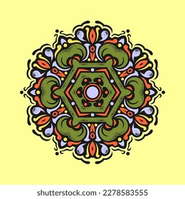 Modern mandala art vector design with a beautiful mix of colors, suitable for all advertising design needs, both for business card designs, banners, brochures and others.
EPS format files