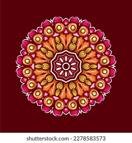 Modern mandala art vector design with a beautiful mix of colors, suitable for all advertising design needs, both for business card designs, banners, brochures and others.
EPS format files