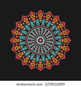 Modern mandala art vector design with a beautiful mix of colors, suitable for all advertising design needs, both for business card designs, banners, brochures and others.
EPS format files