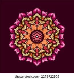 Modern mandala art vector design with a beautiful mix of colors, suitable for all advertising design needs, both for business card designs, banners, brochures and others.
EPS format files