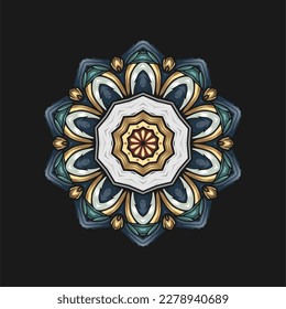 Modern mandala art vector design with a beautiful mix of colors, suitable for all advertising design needs, both for business card designs, banners, brochures and others.
EPS format files