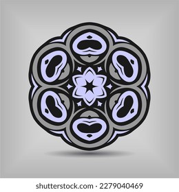Modern mandala art vector design with a beautiful mix of colors, suitable for all advertising design needs, both for business card designs, banners, brochures and others.
EPS format files