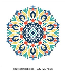 Modern mandala art vector design with a beautiful mix of colors, suitable for all advertising design needs, both for business card designs, banners, brochures and others.
EPS format files