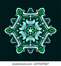 Diseño moderno de vectores de arte mandala con una hermosa mezcla de colores, adecuado para todas las necesidades de diseño publicitario, tanto para diseños de tarjetas de visita, banners, folletos y otros.
archivos de formato EPS