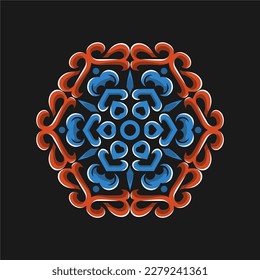 Modern mandala art vector design with a beautiful mix of colors, suitable for all advertising design needs, both for business card designs, banners, brochures and others.
EPS format files