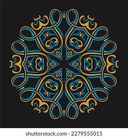 Diseño moderno de vectores de arte mandala con una hermosa mezcla de colores, adecuado para todas las necesidades de diseño publicitario, tanto para diseños de tarjetas de visita, banners, folletos y otros.
archivos de formato EPS