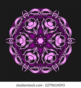 Diseño moderno de vectores de arte mandala con una hermosa mezcla de colores, adecuado para todas las necesidades de diseño publicitario, tanto para diseños de tarjetas de visita, banners, folletos y otros.
archivos de formato EPS