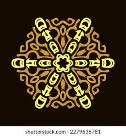 Modern mandala art vector design with a beautiful mix of colors, suitable for all advertising design needs, both for business card designs, banners, brochures and others.
EPS format files