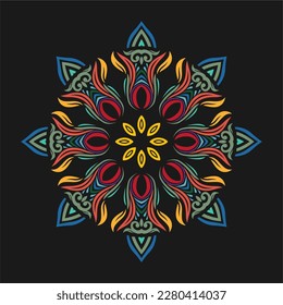 Modern mandala art vector design with a beautiful mix of colors, suitable for all advertising design needs, both for business card designs, banners, brochures and others.
EPS format files