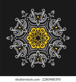Modern mandala art vector design with a beautiful mix of colors, suitable for all advertising design needs, both for business card designs, banners, brochures and others.
EPS format files