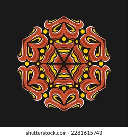 Modern mandala art vector design with a beautiful mix of colors, suitable for all advertising design needs, both for business card designs, banners, brochures and others.
EPS format files