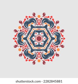 Modernes mandala Art Vektordesign mit einer schönen Mischung von Farben, geeignet für alle Bedürfnisse der Werbung Design, sowohl für Visitenkartendesigns, Banner, Broschüren und andere.
EPS-Format-Dateien