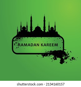 Modern mandala background for Ramadan Kareem banner or poster