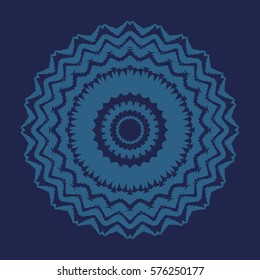 Modern Mandala Background Texture. Nature Element for Decoration. Vector. Round