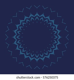 Modern Mandala Background Texture. Nature Element for Decoration. Vector. Round