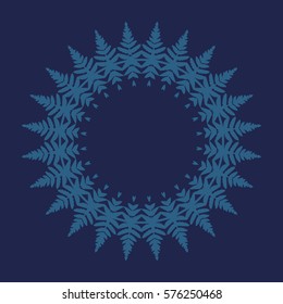 Modern Mandala Background Texture. Nature Element for Decoration. Vector. Round