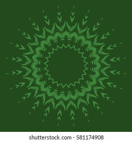 Modern Mandala Background Texture. Nature Element for Decoration. Vector. Round