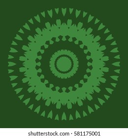 Modern Mandala Background Texture. Nature Element for Decoration. Vector. Round