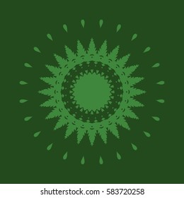Modern Mandala Background Texture. Nature Element for Decoration. Round