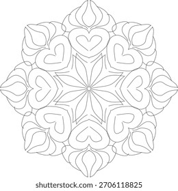 Moderne Mandala-Mischung kreativen Stil