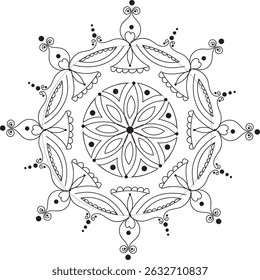 Modern mandala design for festive