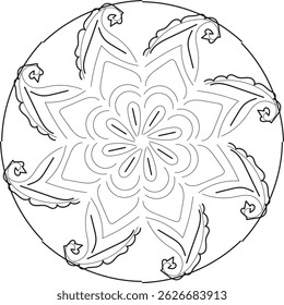 design de mandala moderno para iconografia