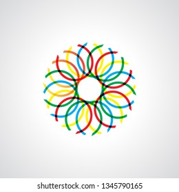 Modern mandala design vector image
