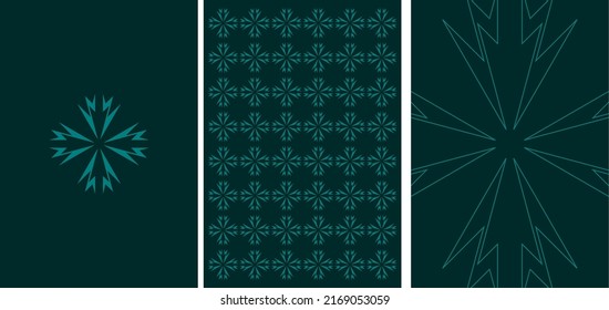 Modern Mandala Flower | Logo | Pattern | Green | Texture