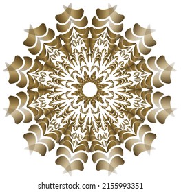 Modern mandala pattern islamic decorative and golden hues.