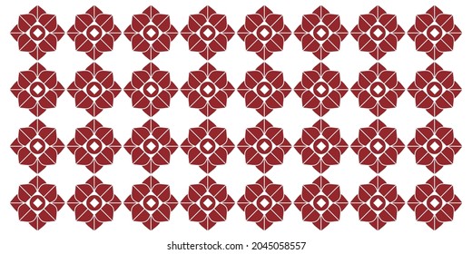 Modern Mandala Seamless Pattern. india fabric style. Ethnic ornamental background, used for of greeting, card, print, cloth, tattoo. Vector illustrator.