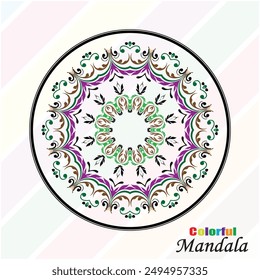 Vector Mandala moderno hermoso diseño