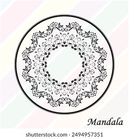 Vector Mandala moderno hermoso diseño