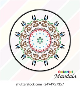 Vector Mandala moderno hermoso diseño