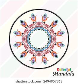 Vector Mandala moderno hermoso diseño