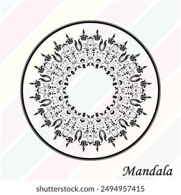 Modernes Mandala Vektorgrafik schönes Design