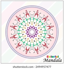 Vector Mandala moderno hermoso diseño