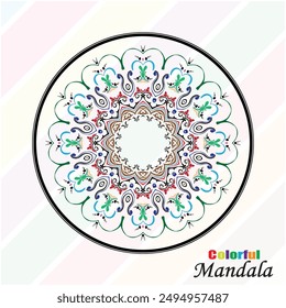 Vector Mandala moderno hermoso diseño