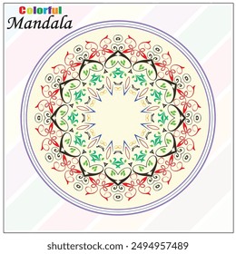 Modernes Mandala Vektorgrafik schönes Design