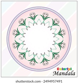 Modernes Mandala Vektorgrafik schönes Design