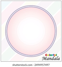 Modernes Mandala Vektorgrafik schönes Design