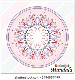 Vector Mandala moderno hermoso diseño