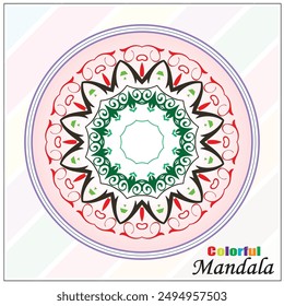 Vector Mandala moderno hermoso diseño