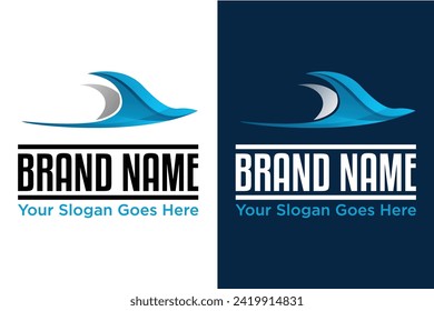 modern Manta ray stingray illustration vector logo design