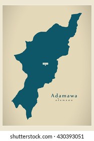 Modern Map - Adamawa NG